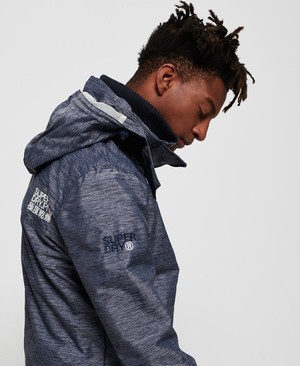 Superdry Technical Hooded Pop Cipzár SD-Windcheater Férfi Kabát Sötétkék | GVLPA7501